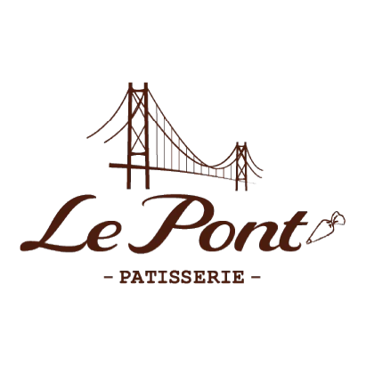 The image is a logo for a company named Le Pontos, with the text "PATISSERIE" underneath. The tags associated with the image are font, text, typography, design, and night.