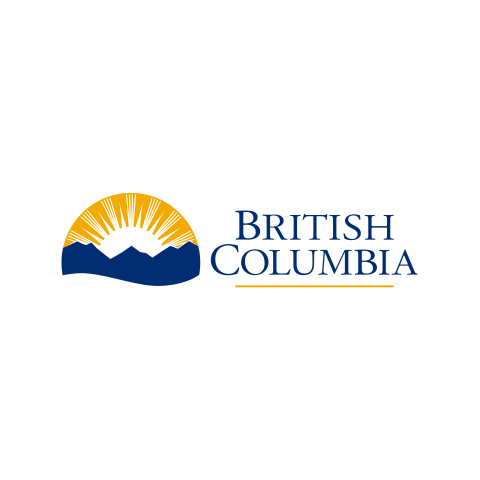 Logo of British Columbia Health Authority with mountain and sun elements.