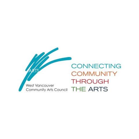 The image features a design that includes the text "CONNECTING ARTS COMMUNITY THROUGH West Vancouver Community Arts Council THE ARTS". The image is related to the West Vancouver Community Arts Council. Tags associated with the image include text, font, screenshot, logo, graphics, graphic design, and design.